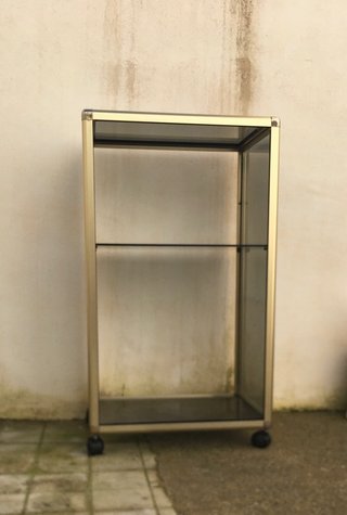 Mueble rack equipo de música metal con ruedas