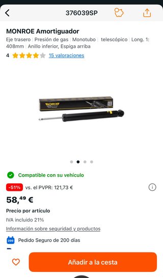 Amortiguador Monroe OESpectrum R-TECH