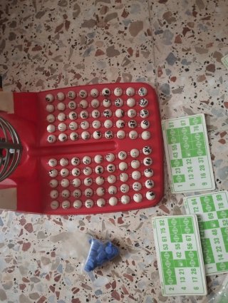 Bingo Juguete con Cartones y Fichas