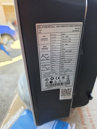 Inversor 4kw y Batería 6,4kwh Sungrow