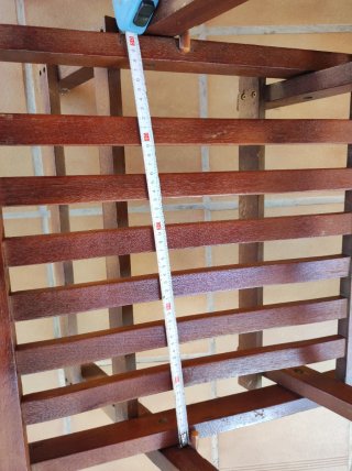 Hamaca de madera para jardín