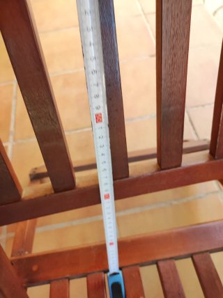 Hamaca de madera para jardín
