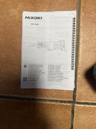 Sierra de sable HIKOKI CR13V2 con maletín