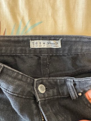 Falda vaquera negra Talla 40