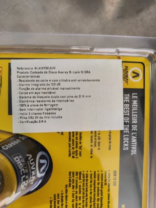 Antivol Moto Auvray Disclock Alarm