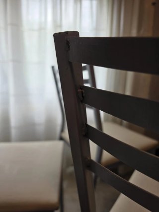 Lote 4 Sillas Comedor Metálicas