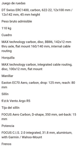 Bicicleta FOCUS izalco 9.9