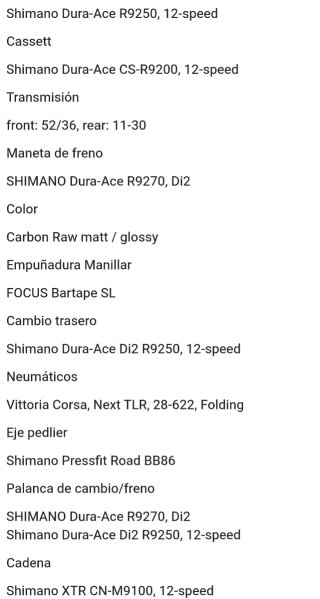 Bicicleta FOCUS izalco 9.9
