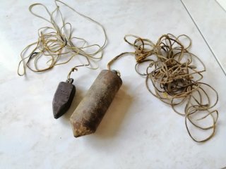 2 piombi vintage da muratore