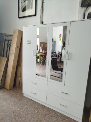Armario 4 puertas blanco