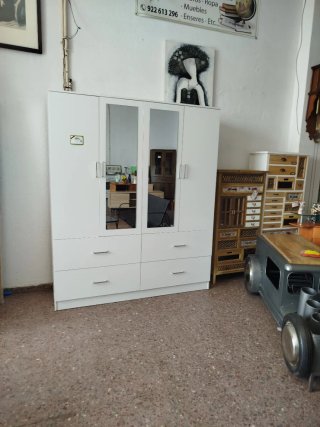 Armario 4 puertas blanco