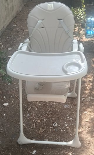 Trona para bebé color gris