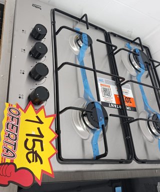 Placa de gas Beko Inox