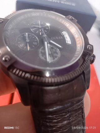 Orologio Guess Uomo Nero Grigio