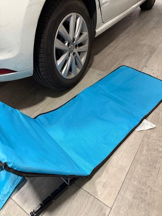 Tumbona plegable playa/camping azul