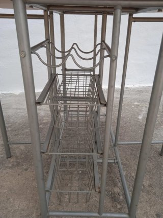 Mesa abatible madera y metal
