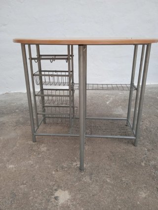 Mesa abatible madera y metal