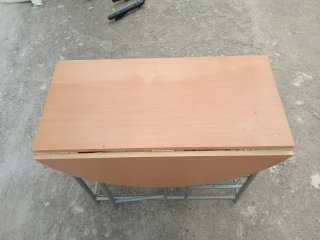 Mesa abatible madera y metal