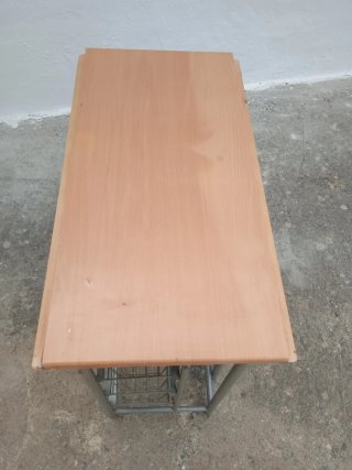 Mesa abatible madera y metal