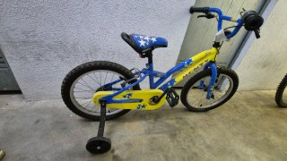 Bicicleta Infantil Monty Azul y Amarilla