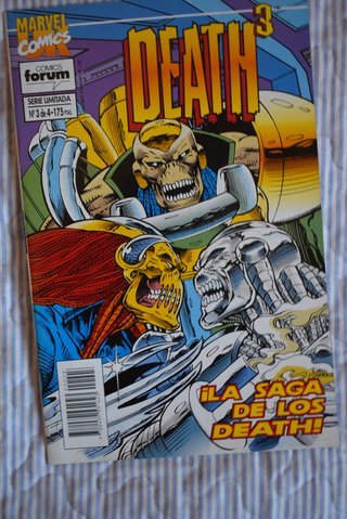 Lote 3 comics Marvel Forum Death 3 Serie limitada