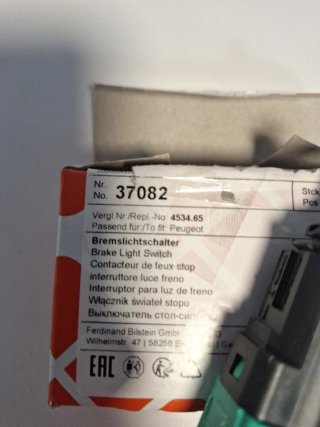 Febi Bilstein 37082 Interruptor Luces Freno