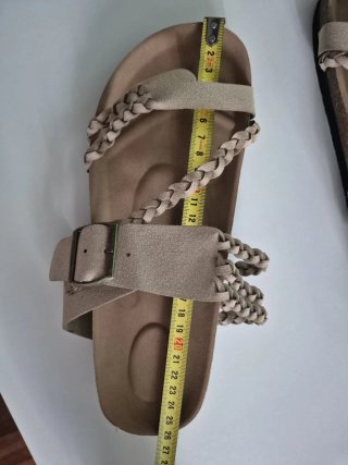 Sandalias de corcho mujer beige