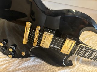 Epiphone SG Custom Shop Ebony Guitarra Eléctrica