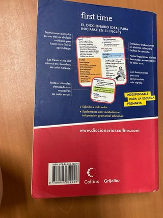 Diccionario Collins First Time inglés-español