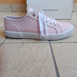 Scarpe Sneaker Calvin Klein Vulcanized Rosa Tg 38