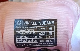 Scarpe Sneaker Calvin Klein Vulcanized Rosa Tg 38