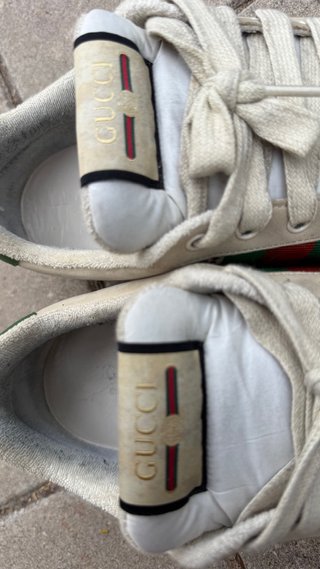 Zapatillas Gucci Beige y Verde Talla 44