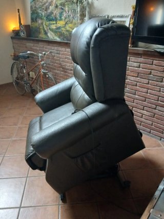 Sillón reclinable de piel