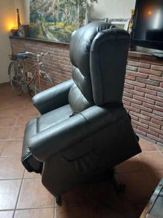 Sillón reclinable de piel