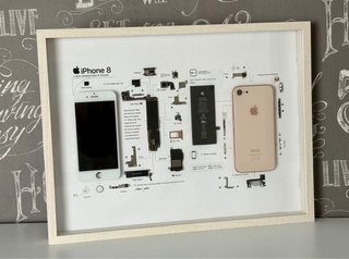 Quadro decorativo iPhone 8