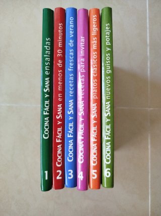 Colección de 6 libros "Cocina fácil y sana"