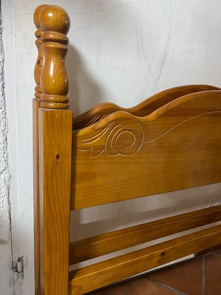 Dos cabeceros madera pino maciza