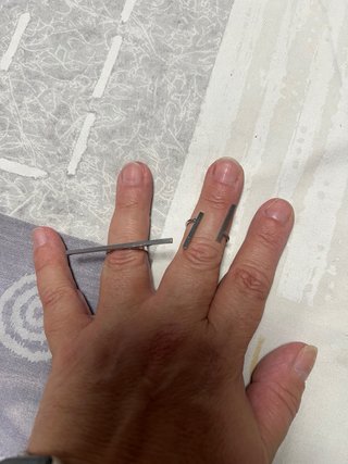 Juego de 2 anillos plateados