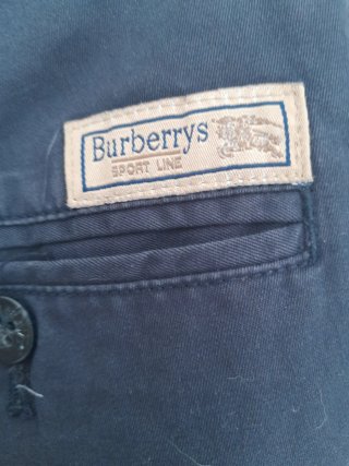 Pantalón Chino Burberrys Vintage Sportline Azul