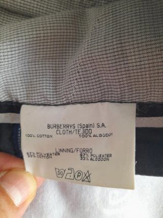 Pantalón Chino Burberrys Vintage Sportline Azul