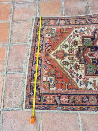 Alfombra de lana estampada multicolor
