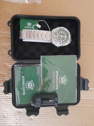 STEELDIVE Reloj Automático Verde
