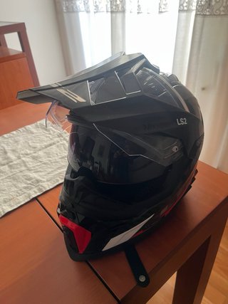 Casco Moto LS2 MxSport Enduro/Motocross Negro/Rojo