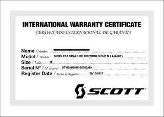 Bicicleta Scott Scale RC 900 WC M