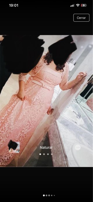 Vestido de fiesta rosa talla L