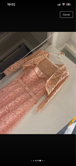 Vestido de fiesta rosa talla L