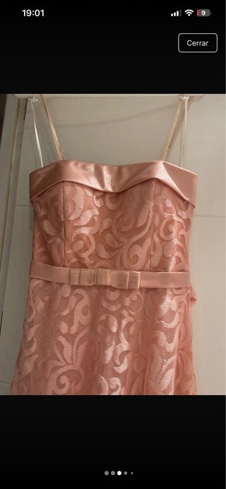 Vestido de fiesta rosa talla L