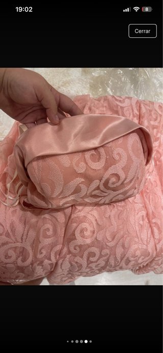 Vestido de fiesta rosa talla L