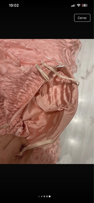 Vestido de fiesta rosa talla L