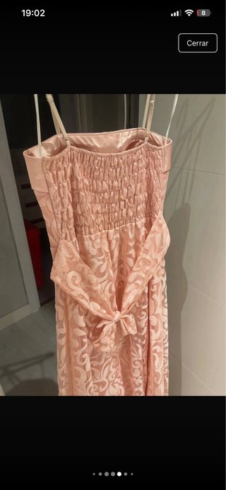Vestido de fiesta rosa talla L